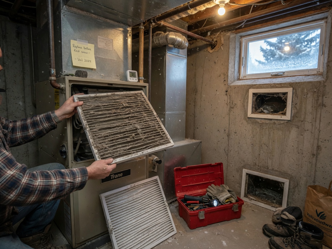Steps to Check Your Furnace Filter and Vents Before First Snow